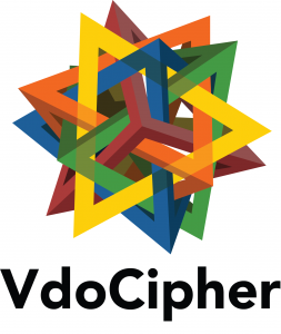 VdoCipher logo, видеохостинга