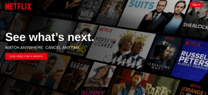 Netflix Video on Demand home page