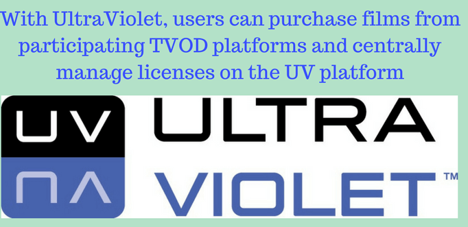 With UltraViolet, users can purchase films from participating TVOD platforms and centrally manage licenses on the UV platform