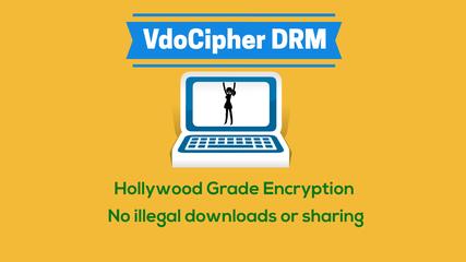 Video hosting platform for online course VdoCipher