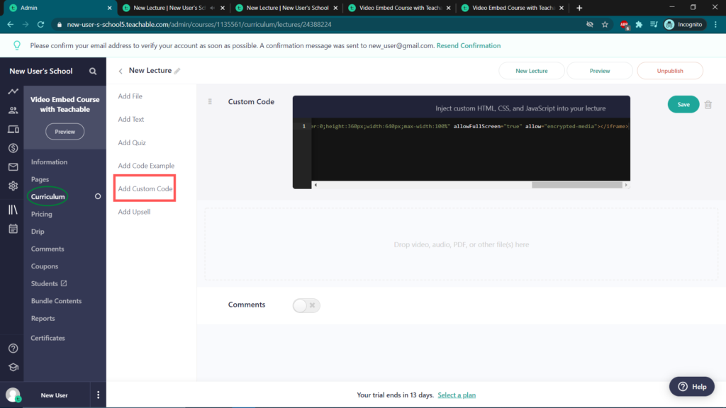 html code form under iframe