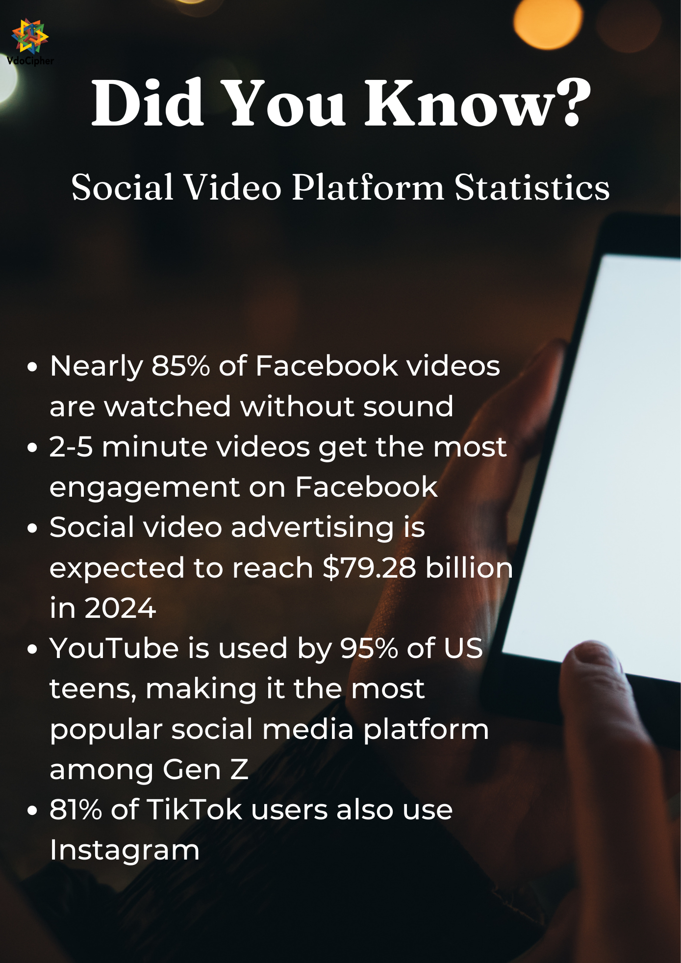 social video platform statistics in form of text