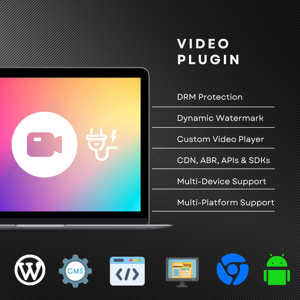video plugin features infographic