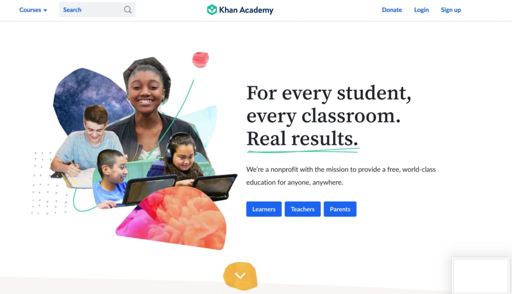 Khan Academy study apps for students for learning