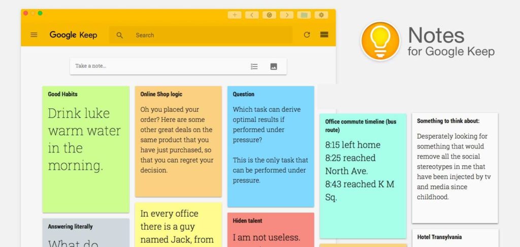 Google keep study app for students for productivity