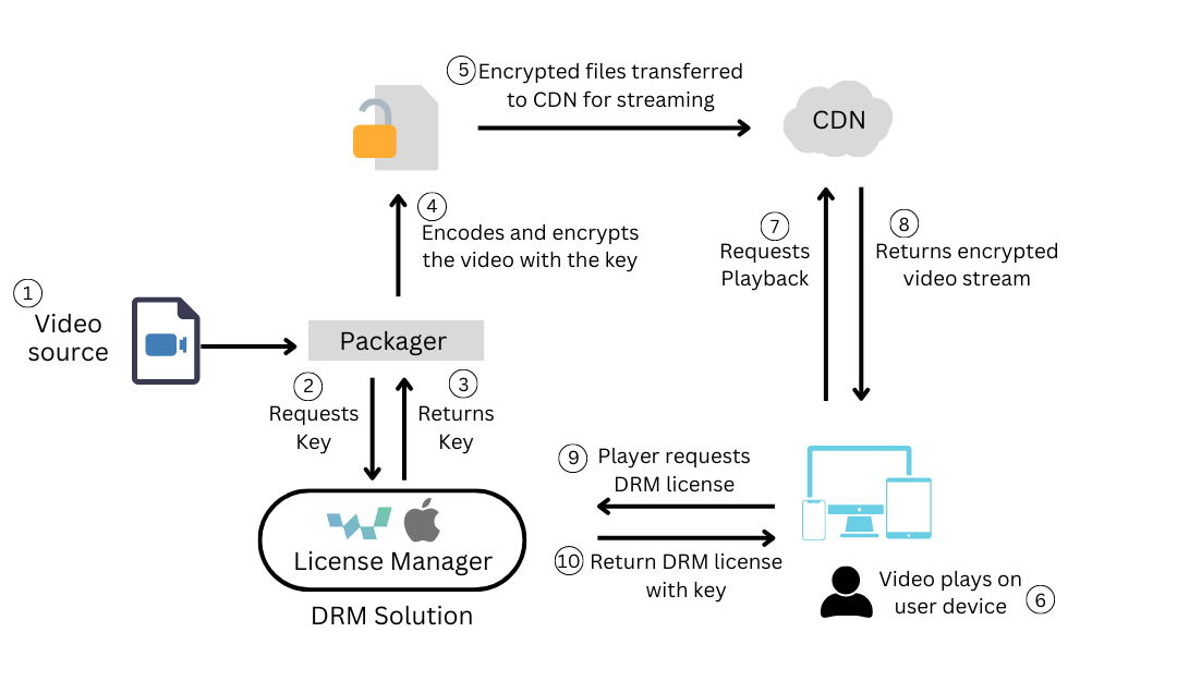 DRM Workflow Infographic