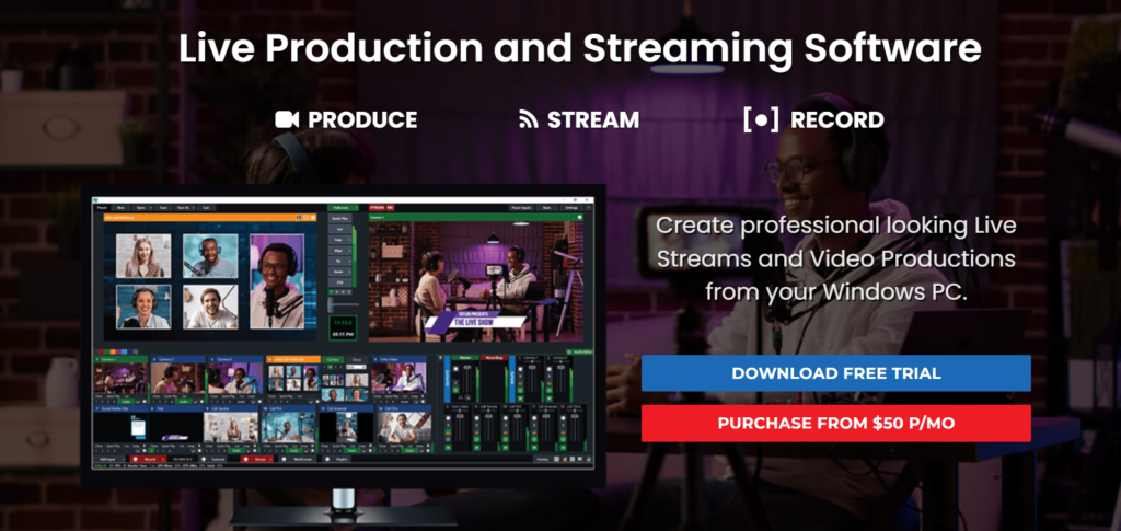 Vmix Live Streaming Software