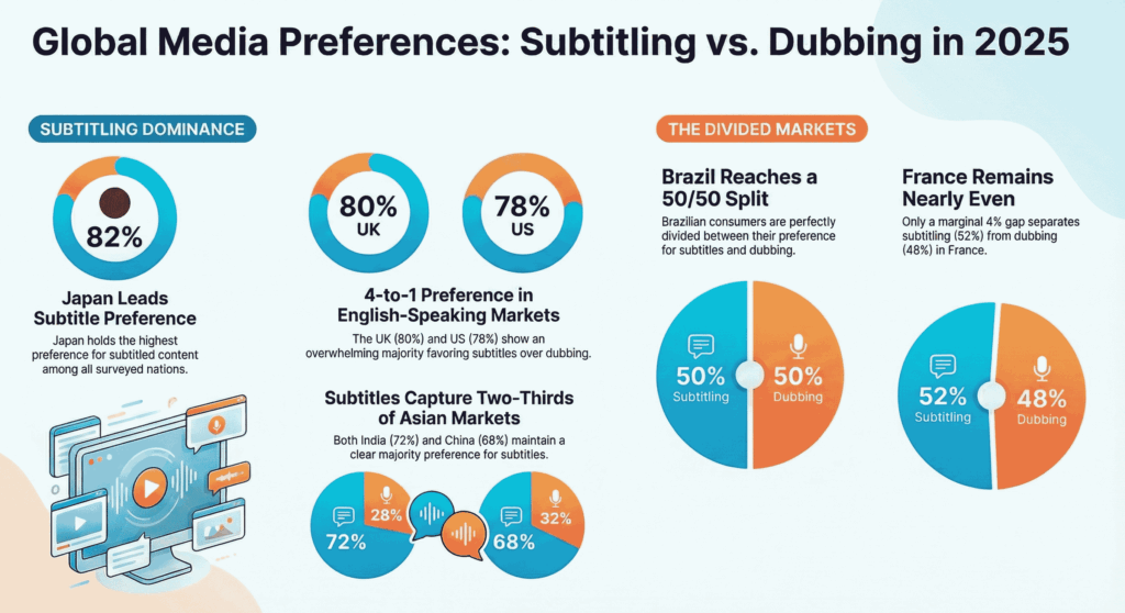 Subtitles vs Dubbing Trends Global