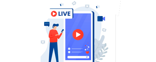 live streaming side banner image