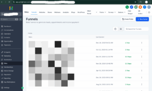Visit HighLevel admin dashboard