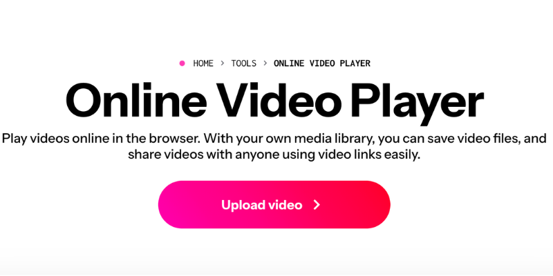 Kapwing Online Video Player side banner image