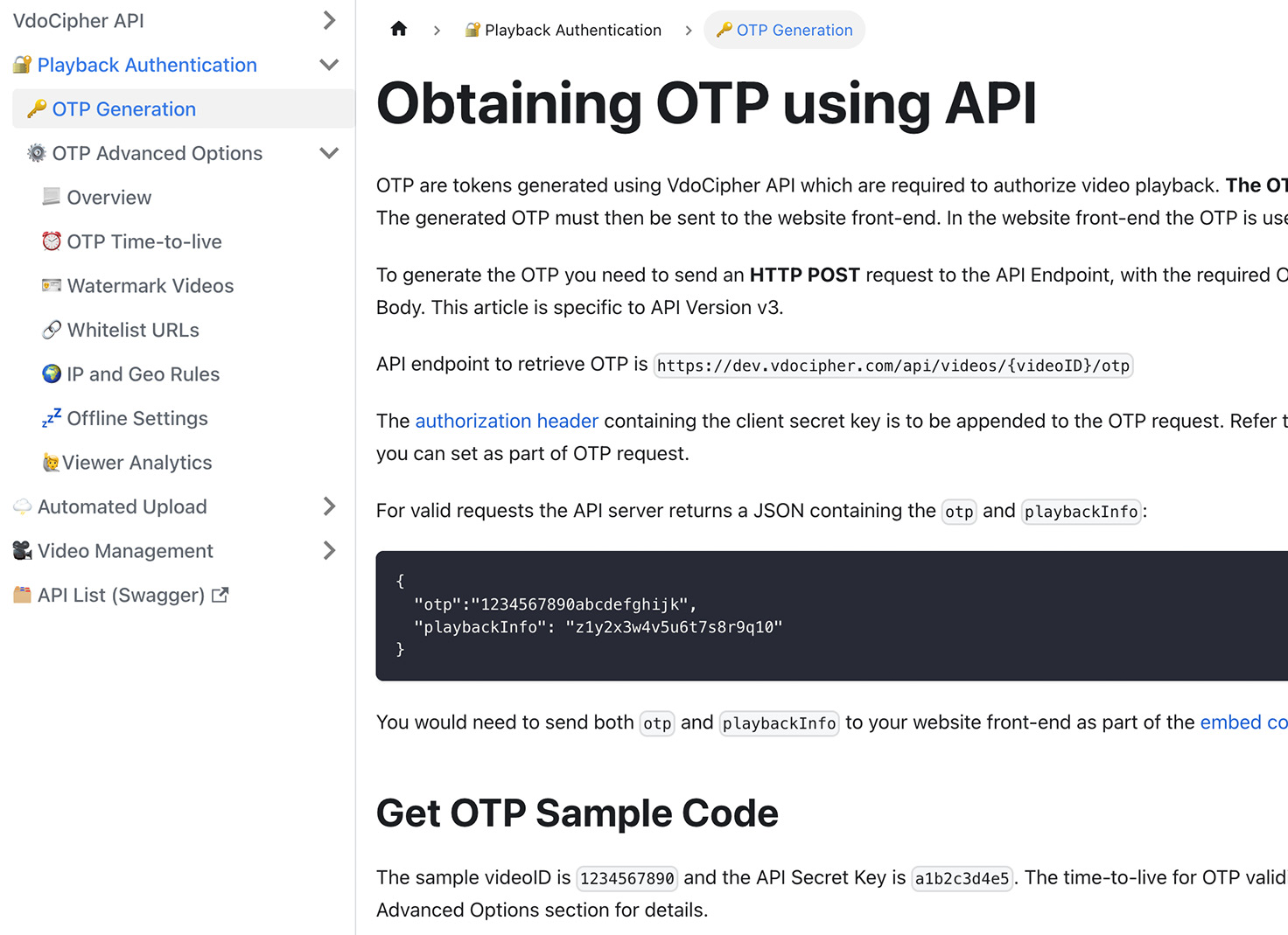 Developer-friendly documentation
