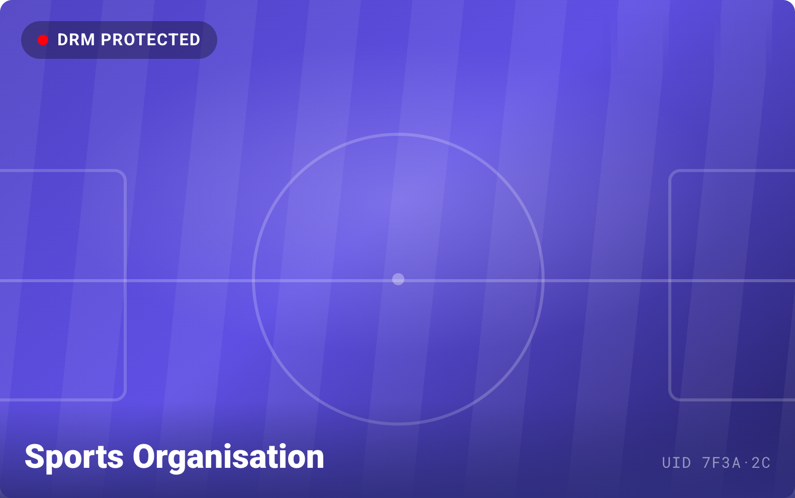 Sports organisation DRM-protected live match player