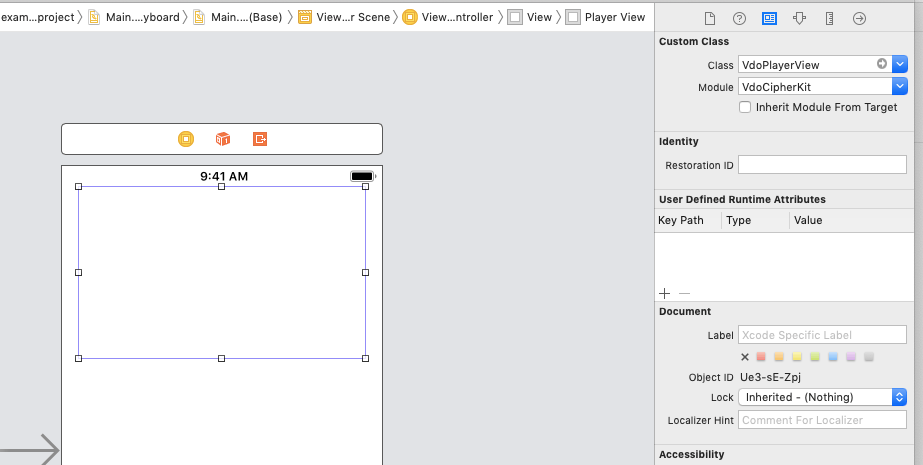 setting up uiview custom class